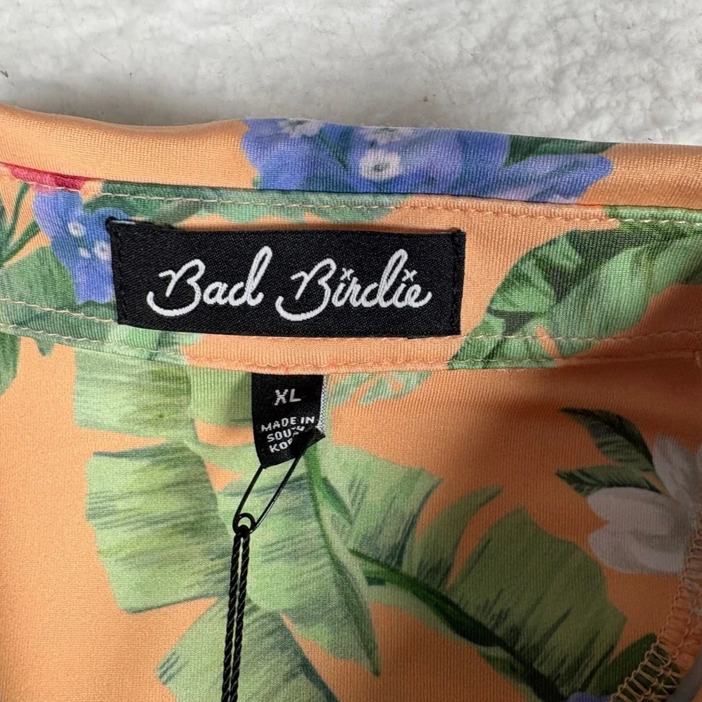 Bad Birdie Women's XL Flora Fiesta Tank No Sleeve Golf Shirt